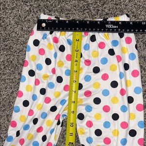 Girls cozy pants polkadot leggings cozy soft stretchy waist girls
